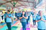चिंचवडमध्ये ४५० साधकांच्या वतीने योग दिन उत्साहात; विविध योगासने व प्राणायामांचे सादरीकरण