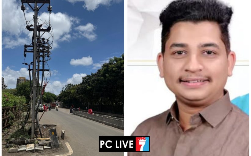 चिखली परिसरातील पिंगळे रोडवरील धोकादायक वीज फिडर बॉक्स हटविण्यात यावा; नगरसेवक यश साने यांचे महापालिकेला निवेदन