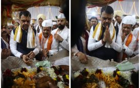 मुख्यमंत्री देवेंद्र फडणवीस यांनी घेतले संतश्रेष्ठ श्री ज्ञानेश्वर महाराज पादुकांचे दर्शन