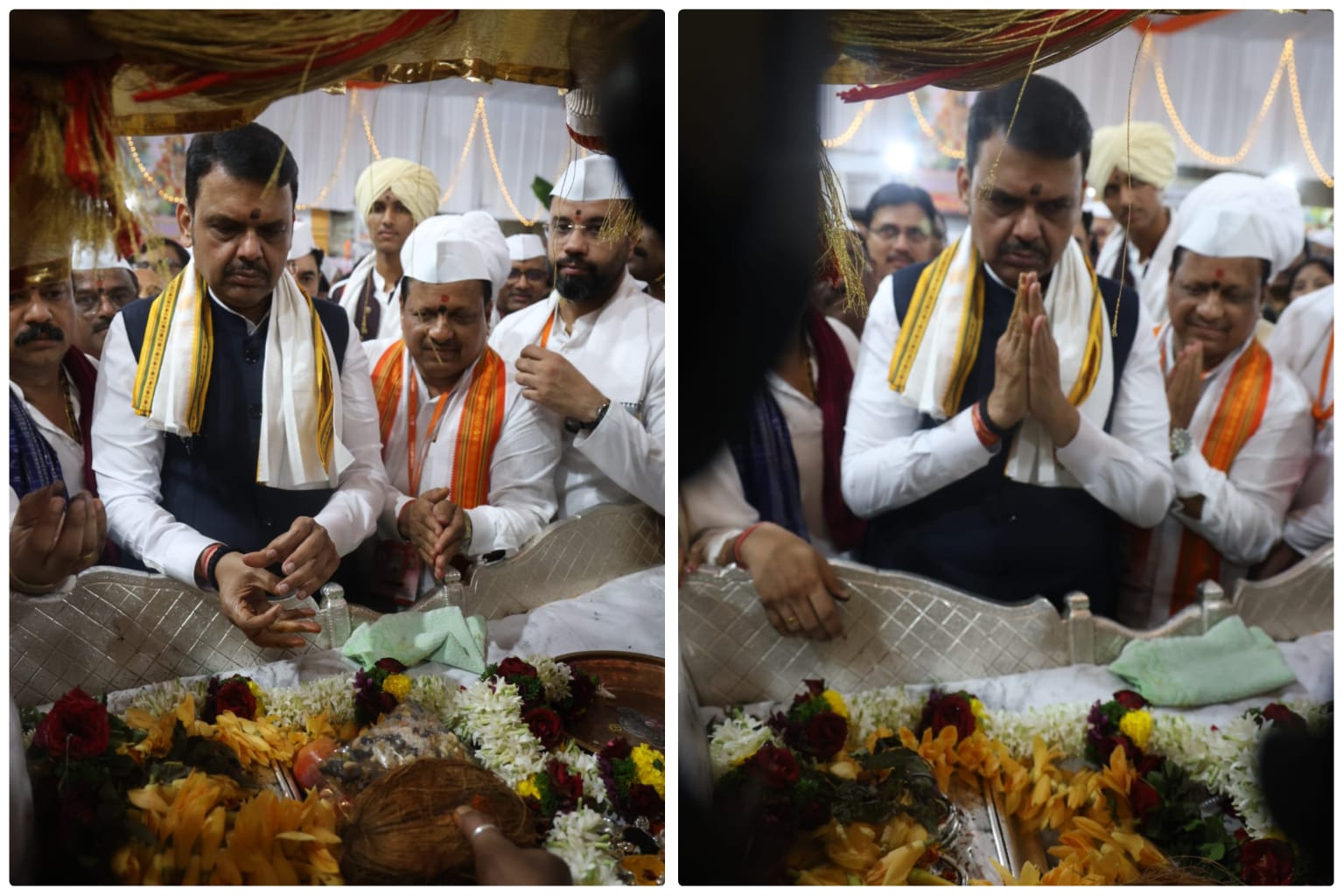 मुख्यमंत्री देवेंद्र फडणवीस यांनी घेतले संतश्रेष्ठ श्री ज्ञानेश्वर महाराज पादुकांचे दर्शन