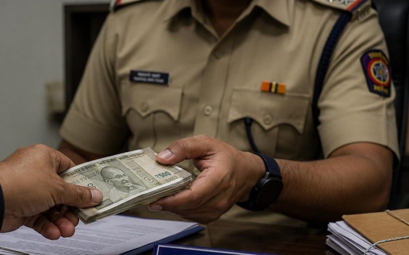 तक्रार अर्ज निकाली काढण्यासाठी पाच लाखांच्या लाचेची मागणी; सहाय्यक पोलीस निरीक्षकाविरुद्ध गुन्हा