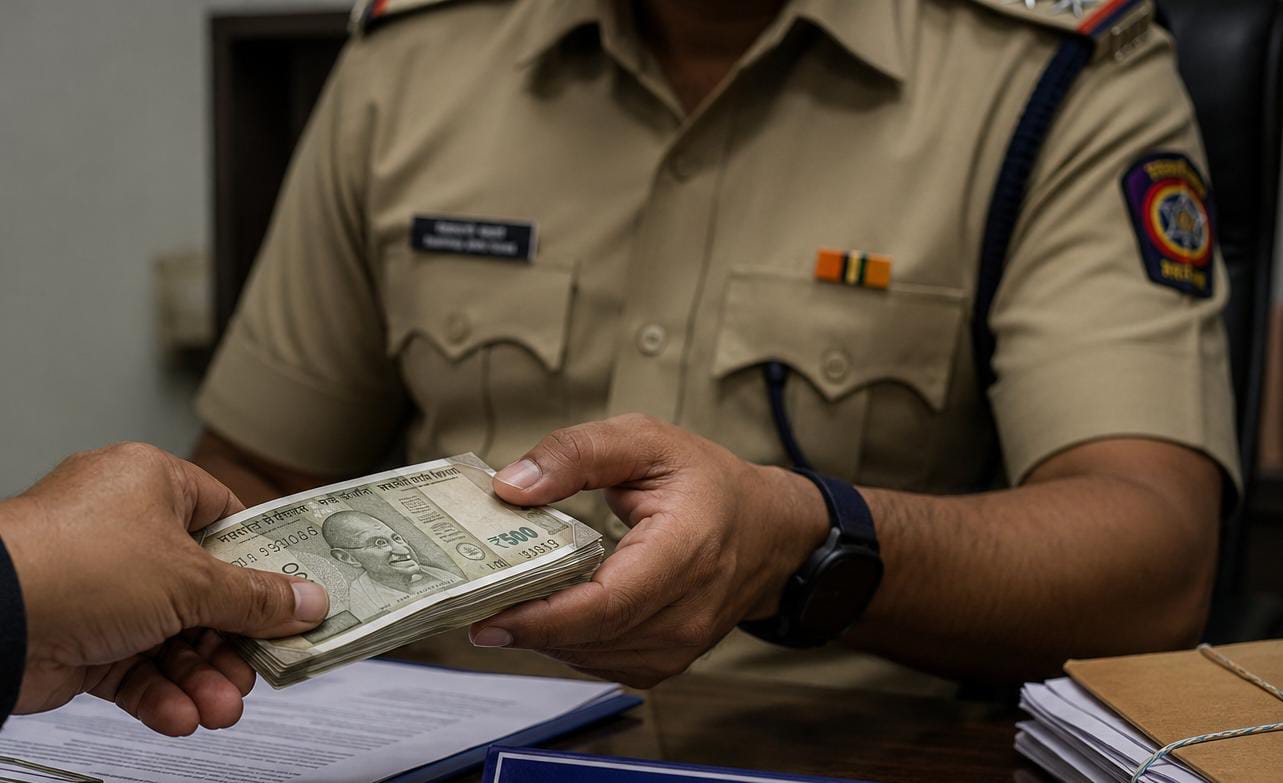 तक्रार अर्ज निकाली काढण्यासाठी पाच लाखांच्या लाचेची मागणी; सहाय्यक पोलीस निरीक्षकाविरुद्ध गुन्हा