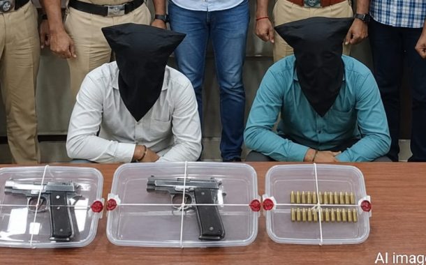 रावेत पोलिसांकडून दोन फरार आरोपींना अटक; दोन पिस्तुल, १५ जिवंत काडतुसे जप्त
