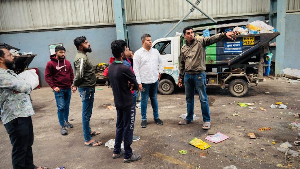 काळेवाडी कचरा संकलन केंद्राची स्थायी सभापती अभिषेक बारणे यांच्याकडून पाहणी; भविष्यातील लोकसंख्या वाढीचा विचार करून सक्षम नियोजन करण्याचे निर्देश