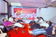 प्रभाग १९ मध्ये मुख्यमंत्र्यांच्या वाढदिवसानिमित्त भव्य रक्तदान शिबिर संपन्न; १५९ युनिट रक्तसंकलन..!