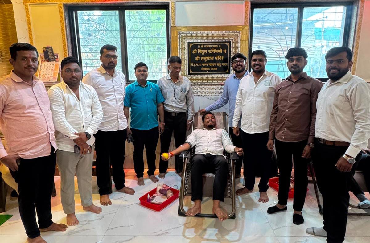 मुख्यमंत्री देवेंद्र फडणवीस यांच्या वाढदिवसानिमित्त कुदळवाडीत भव्य रक्तदान शिबिरास उत्स्फूर्त प्रतिसाद