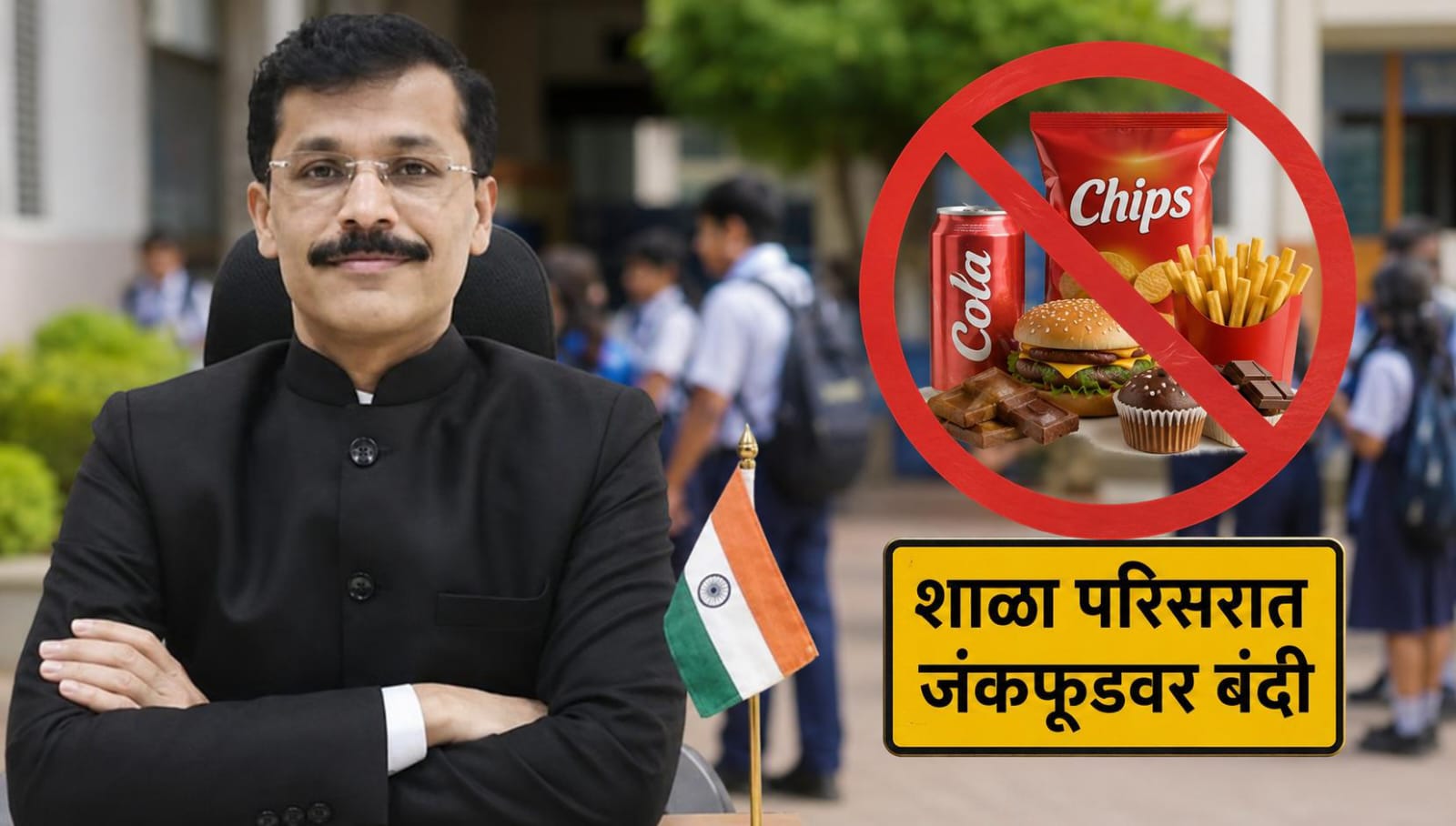 राज्यातील सर्व शाळांच्या परिसरात जंकफूडवर बंदी; आयुक्त तुकाराम मुंढे यांचे आदेश