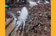 नवी सांगवीत पाईपलाईन फुटून लाखो लिटर पाणी वाया