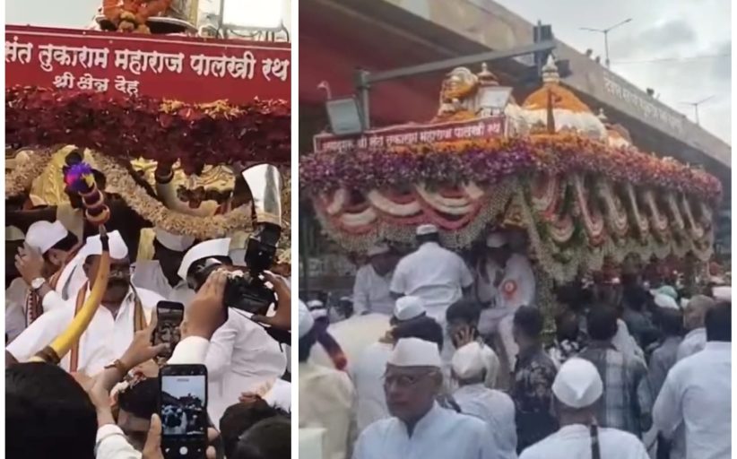 निगडीत संत तुकाराम महाराज पालखीतील वारकऱ्यांसाठी भाजपकडून अन्नदान; आमदार शंकर जगताप यांच्या माध्यमातून वारकऱ्यांची सेवा