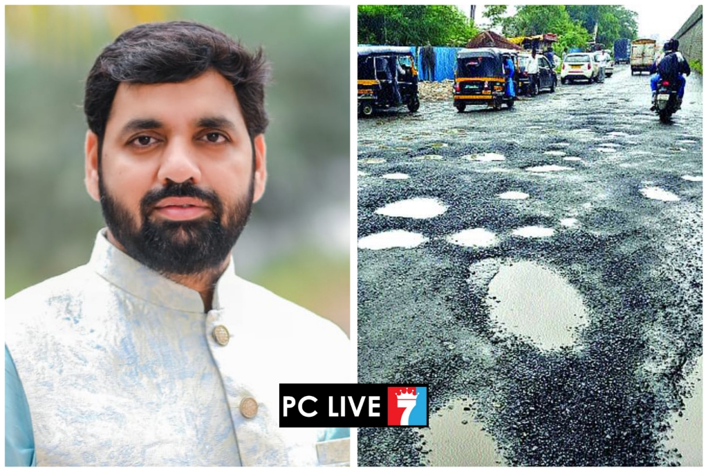शहरातील रस्त्यांवरील खड्डे तातडीने बुजवा, अन्यथा तीव्र आंदोलन; शिवसेना शहरप्रमुख चेतन पवार यांचा इशारा