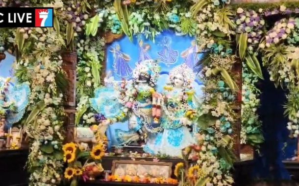 पिंपरी-चिंचवडमध्ये श्रीकृष्ण जन्मोत्सवाचा जल्लोष; रावेत येथील मंदिरात भाविकांची अलोट गर्दी