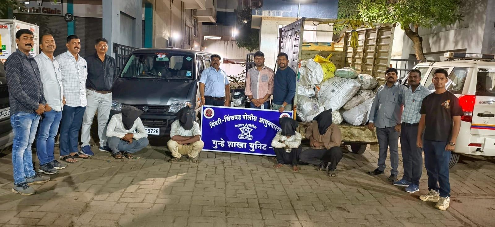 विद्युत डीपी चोरी करणाऱ्या टोळीचा पर्दाफाश; चार जणांना अटक, १६ लाख ३५ हजारांचा मुद्देमाल जप्त