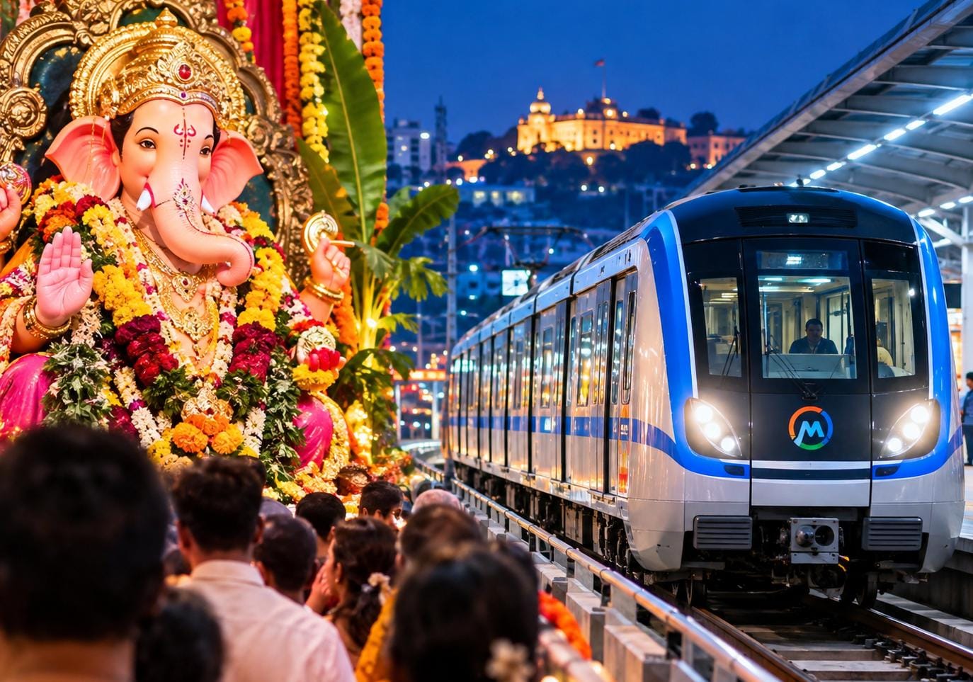 गणेशोत्सवात पुणे मेट्रोची विशेष सेवा; १७ ते २४ सप्टेंबर मध्यरात्री २ वाजेपर्यंत मेट्रो धावणार