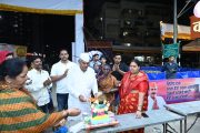 पिंपरीत‌ संदीप वाघेरे यांच्या विसर्जन केंद्रावर दीड दिवसांच्या गणरायाला भावपूर्ण निरोप