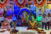 तंत्रज्ञानाला श्रद्धेची जोड; भोसरीत अ‍ॅल्युमिनियमपासून साकारली बाप्पाची मूर्ती