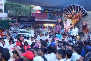 भोसरी परिसरात गणेश विसर्जन मिरवणूक उत्साहात