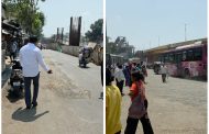 निगडी येथे मेट्रोच्या कामामुळे रस्त्याची दुरावस्था; तातडीने खड्डे बुजवण्याची मनसेची मागणी