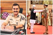 पिंपरी-चिंचवडचे पोलीस आयुक्त विनय कुमार चौबे यांना राष्ट्रपती पोलीस पदक प्रदान