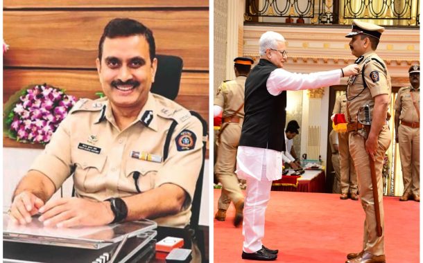 पिंपरी-चिंचवडचे पोलीस आयुक्त विनय कुमार चौबे यांना राष्ट्रपती पोलीस पदक प्रदान