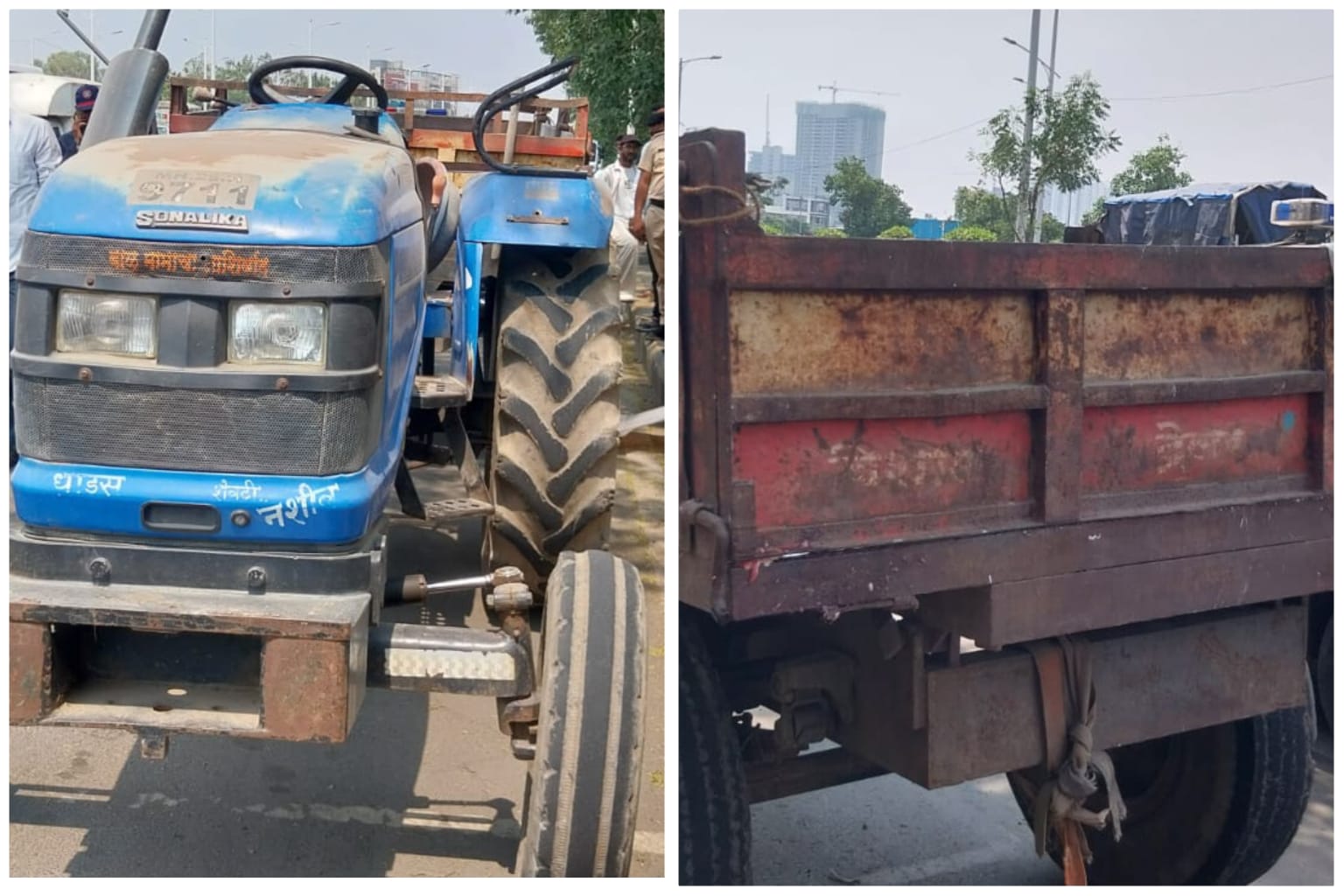 केएसबी चौकात ट्रॅक्टर‌ आणि दुचाकीची धडक; ८ वर्षीय चिमुकलीचा दुर्दैवी मृत्यू, आई-वडील गंभीर जखमी