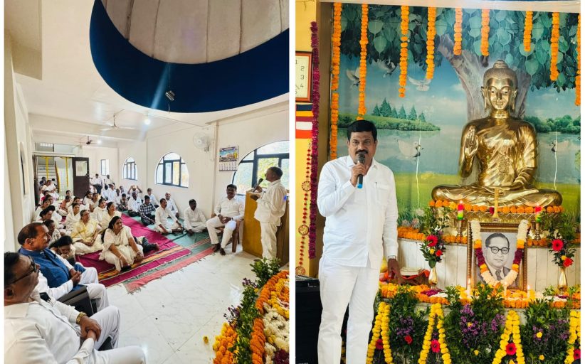जगाला युद्धाची नव्हे, बुद्धांच्या शांती, समता आणि करुणेची गरज - नगरसेवक बाबासाहेब त्रिभुवन