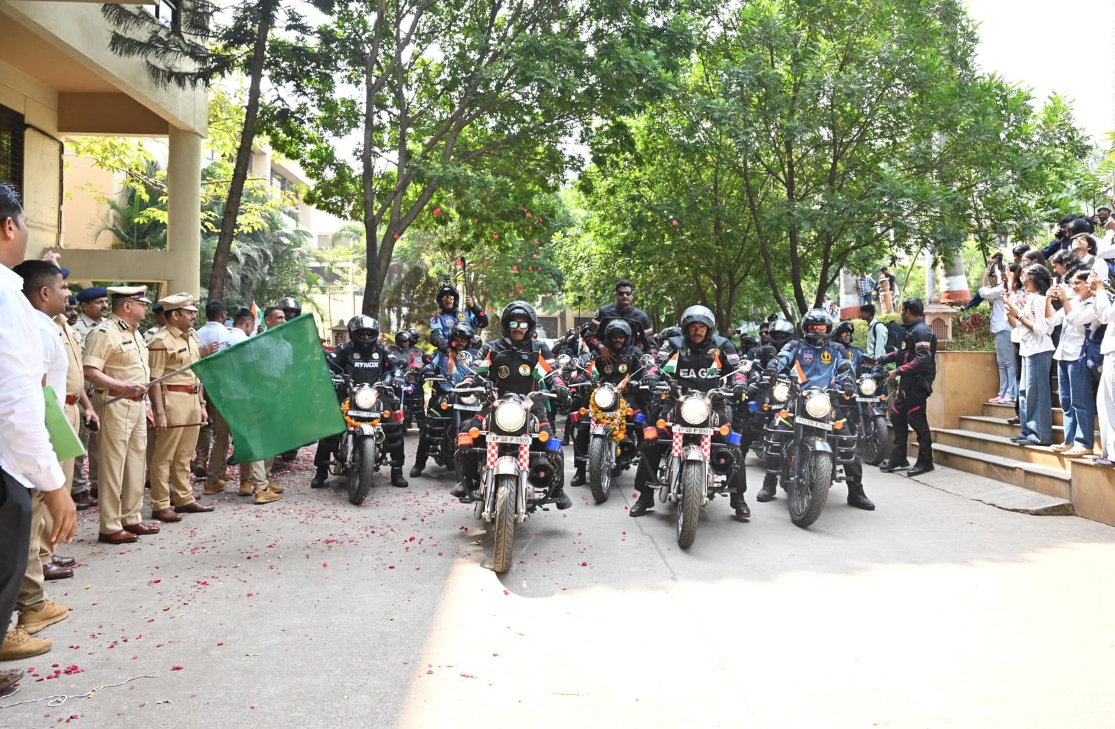 राष्ट्रीय एकता बाईक रॅलीचे पिंपरी-चिंचवड पोलीस आयुक्तालयाच्या हद्दीत जल्लोषात स्वागत